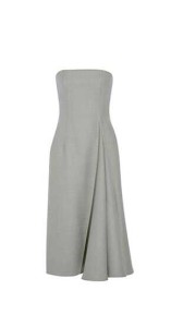 The Row strapless ankle-length dress